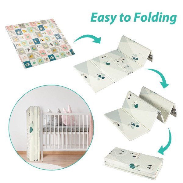 Tapete Plegable Doble Faz Para Gatear