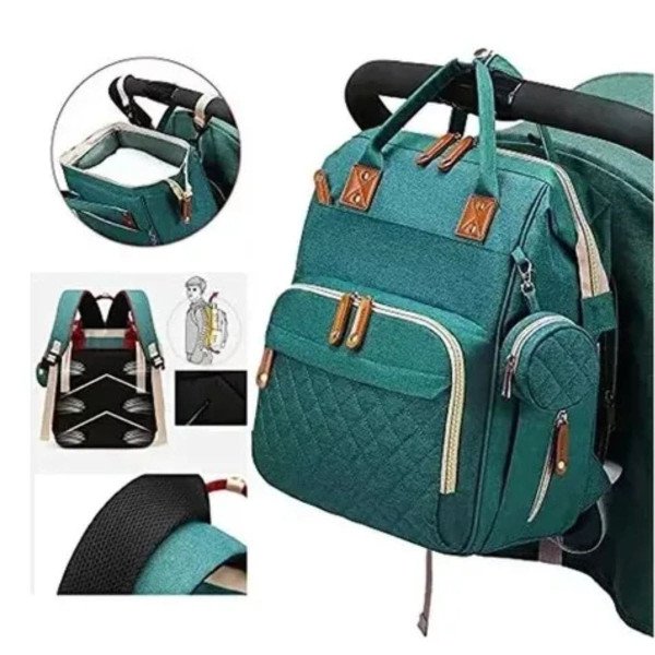 Morral pañalera Tipo Cuna Con Cambiador