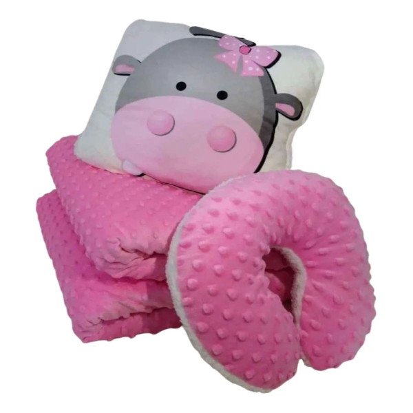Cobija Ovejera Para Bebé + 2 Almohadas
