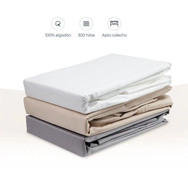Sabanas 300 Hilos Colecho 50x85cm Sabanas 300 Hilos Colecho 50x85cm