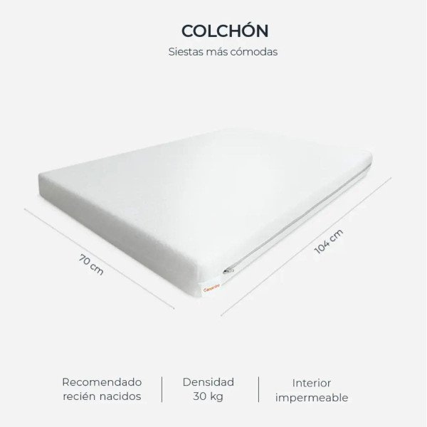 Colchón Impermeable Para Cuna Corral... Colchón Impermeable Para Cuna Corral...