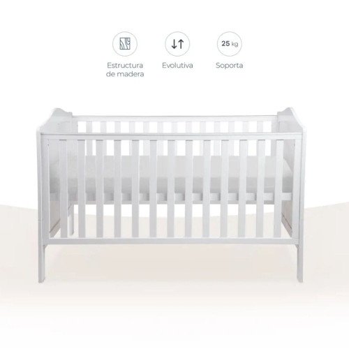 Cuna Cama de Madera Toledo 140x70