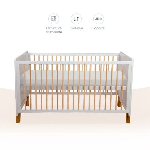 Cuna Cama de Madera Vigo 140x70