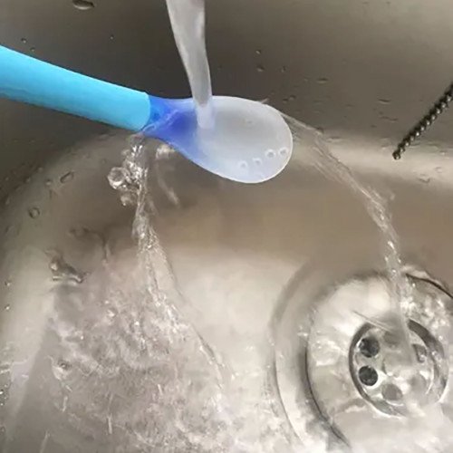 Cubiertos Silicona Bebé Termosensible