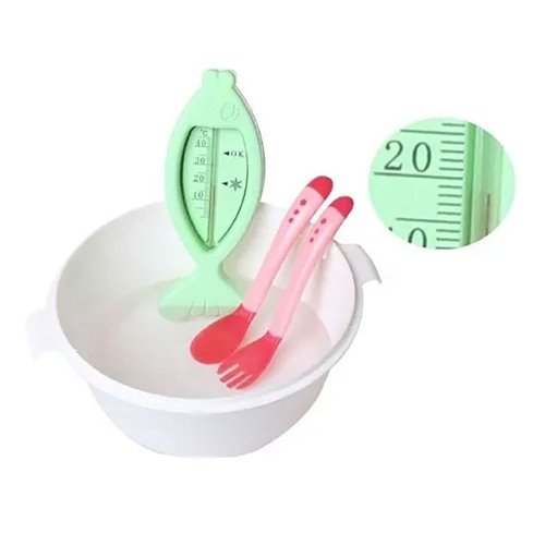 Cubiertos Silicona Bebé Termosensible