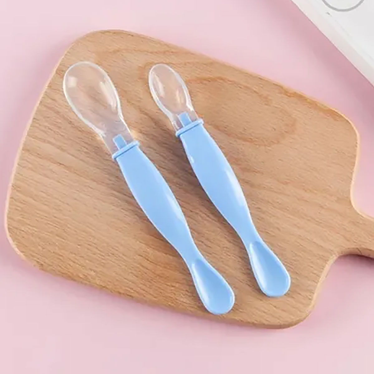  4 cucharas de silicona para bebé, a prueba de aceite