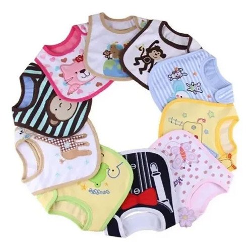 Set De Baberos x 3 Para Bebé