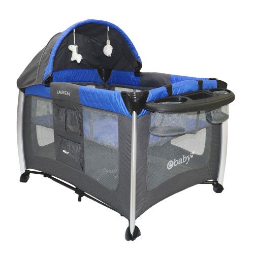 Cuna Corral de Lujo En Aluminio + GRATIS Juego de Sabanas